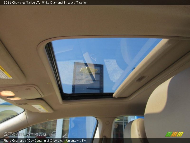 White Diamond Tricoat / Titanium 2011 Chevrolet Malibu LT
