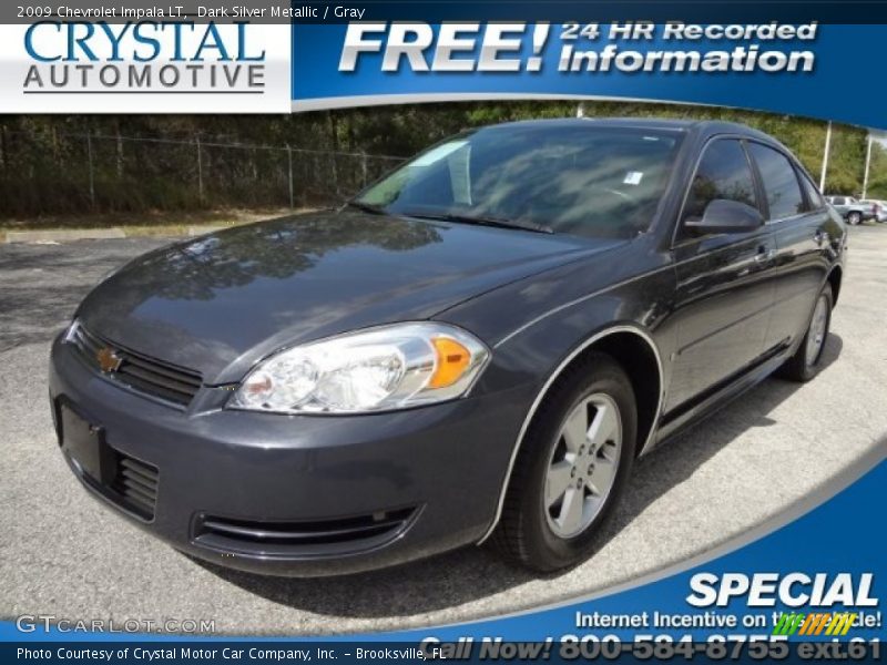 Dark Silver Metallic / Gray 2009 Chevrolet Impala LT