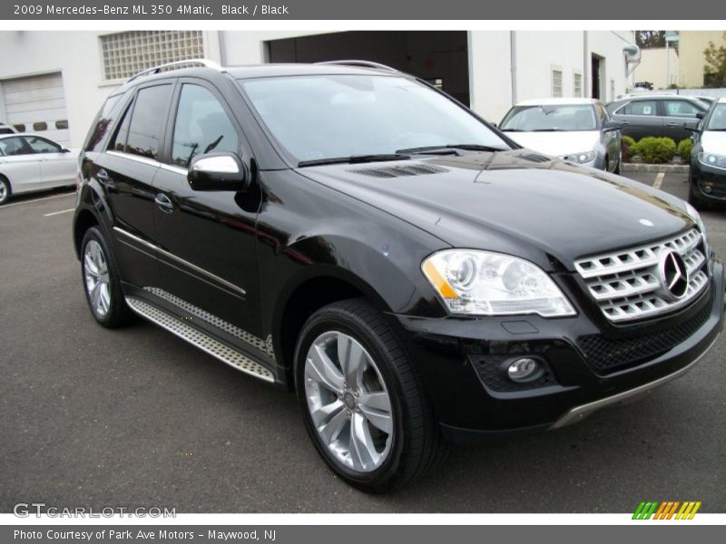 Black / Black 2009 Mercedes-Benz ML 350 4Matic