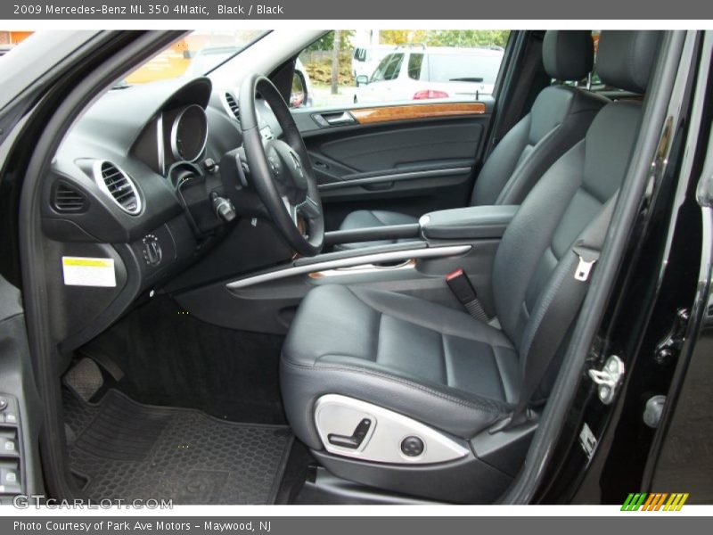Black / Black 2009 Mercedes-Benz ML 350 4Matic