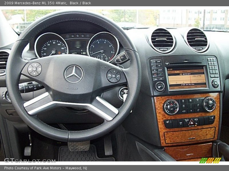 Black / Black 2009 Mercedes-Benz ML 350 4Matic
