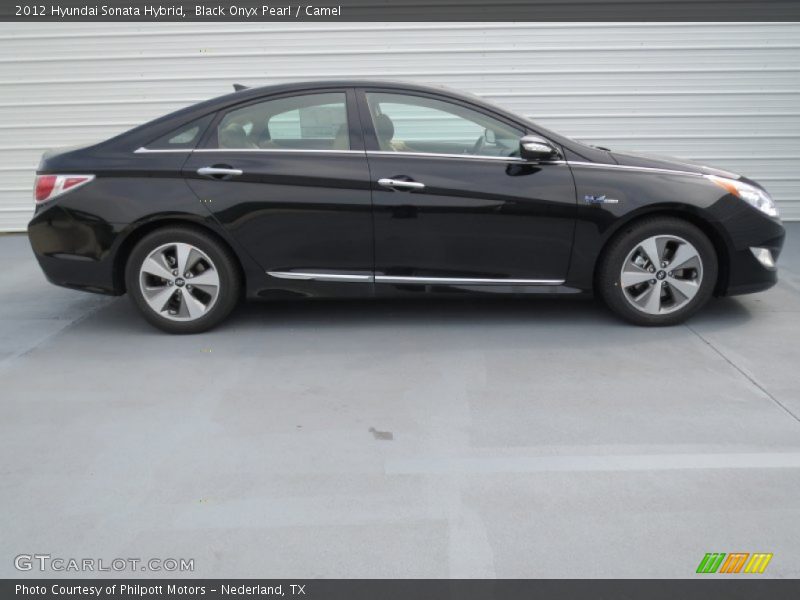Black Onyx Pearl / Camel 2012 Hyundai Sonata Hybrid