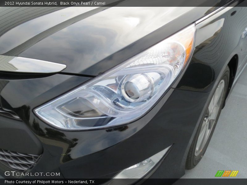 Black Onyx Pearl / Camel 2012 Hyundai Sonata Hybrid