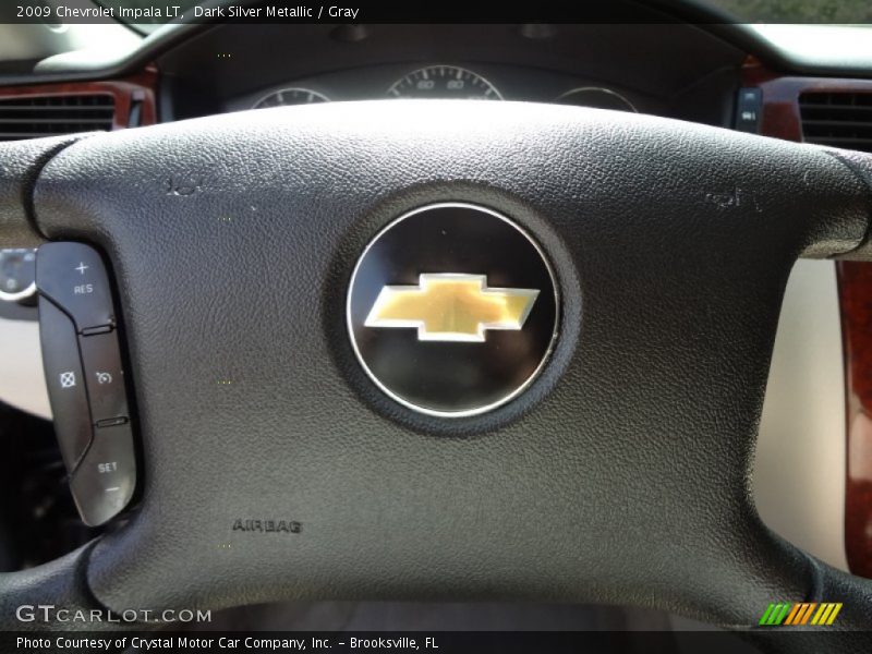 Dark Silver Metallic / Gray 2009 Chevrolet Impala LT