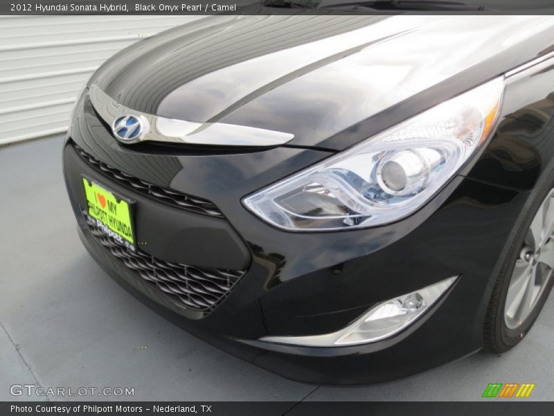 Black Onyx Pearl / Camel 2012 Hyundai Sonata Hybrid