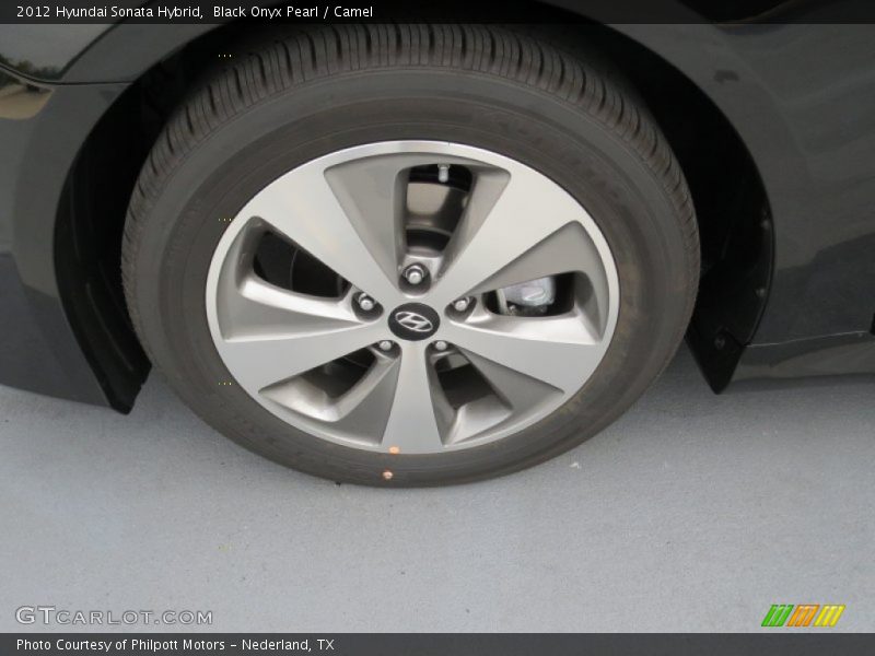 Black Onyx Pearl / Camel 2012 Hyundai Sonata Hybrid