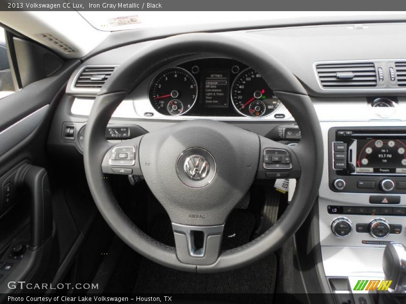 Iron Gray Metallic / Black 2013 Volkswagen CC Lux