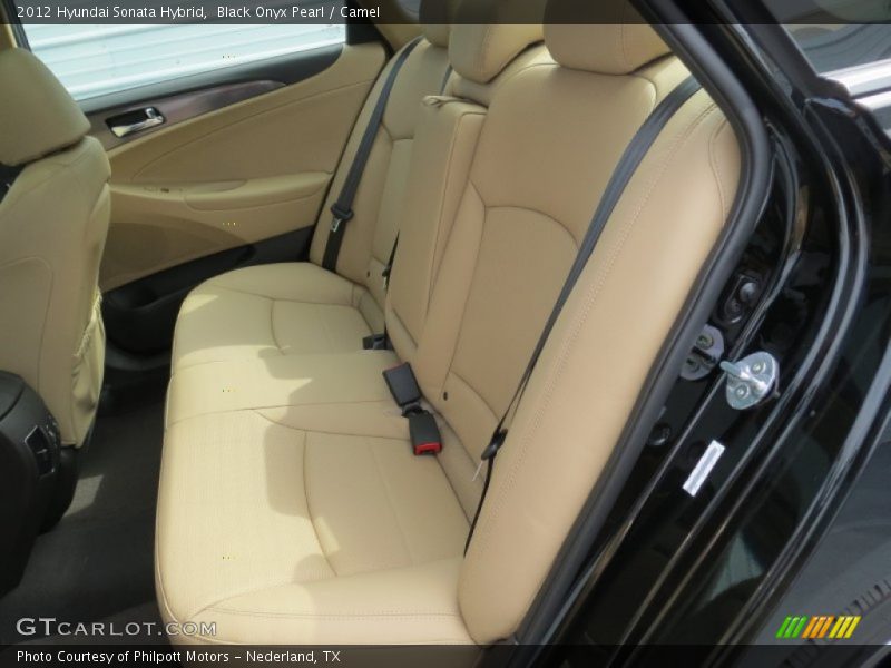 Black Onyx Pearl / Camel 2012 Hyundai Sonata Hybrid