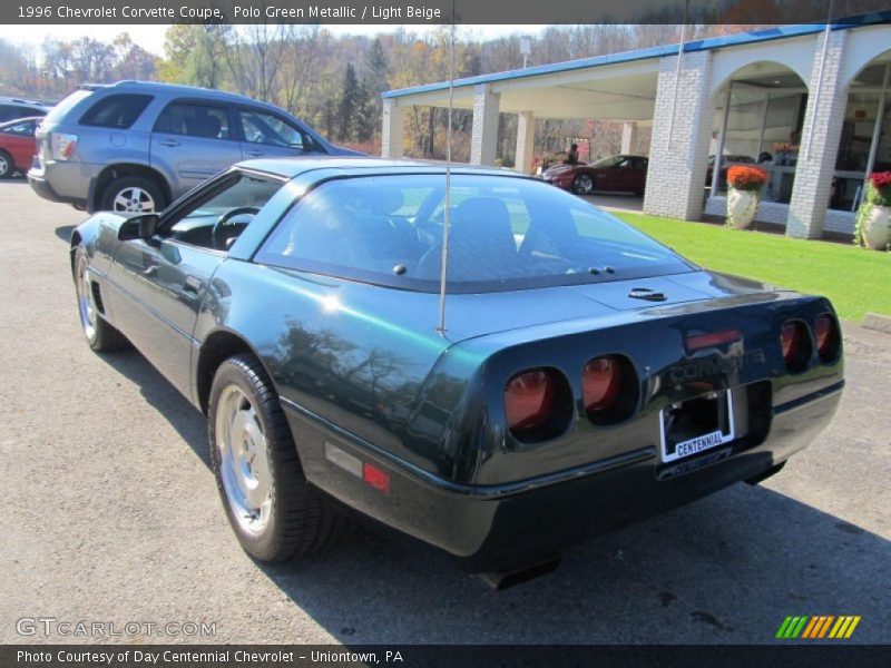 Polo Green Metallic / Light Beige 1996 Chevrolet Corvette Coupe