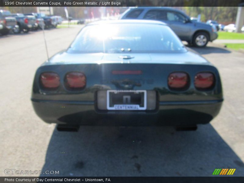 Polo Green Metallic / Light Beige 1996 Chevrolet Corvette Coupe