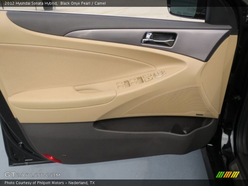 Black Onyx Pearl / Camel 2012 Hyundai Sonata Hybrid