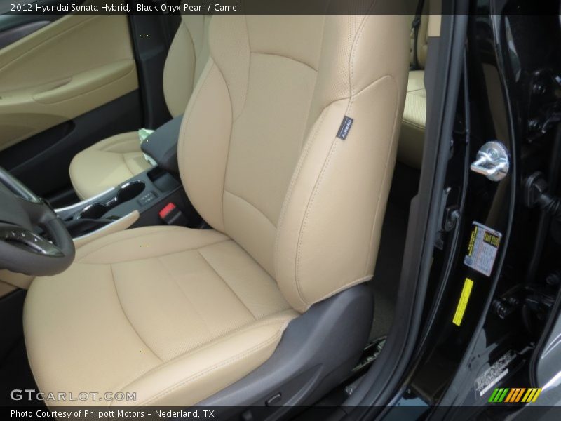 Black Onyx Pearl / Camel 2012 Hyundai Sonata Hybrid