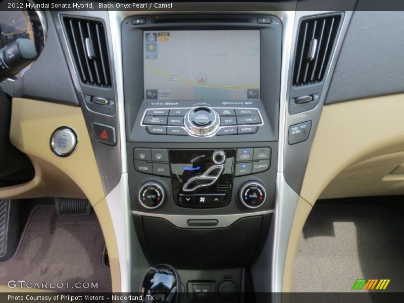 Black Onyx Pearl / Camel 2012 Hyundai Sonata Hybrid