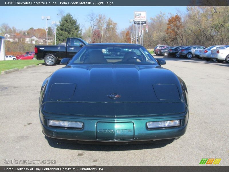 Polo Green Metallic / Light Beige 1996 Chevrolet Corvette Coupe