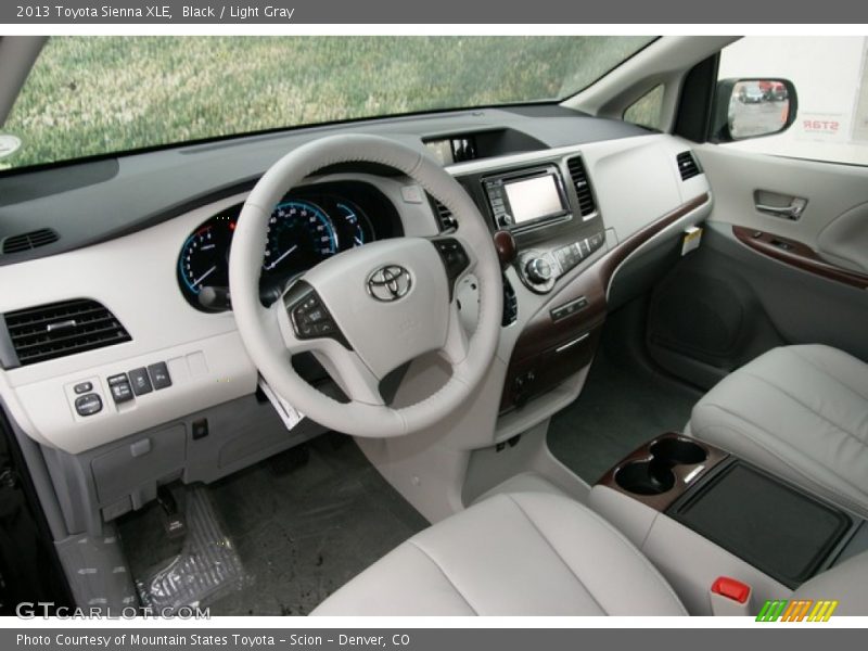Black / Light Gray 2013 Toyota Sienna XLE