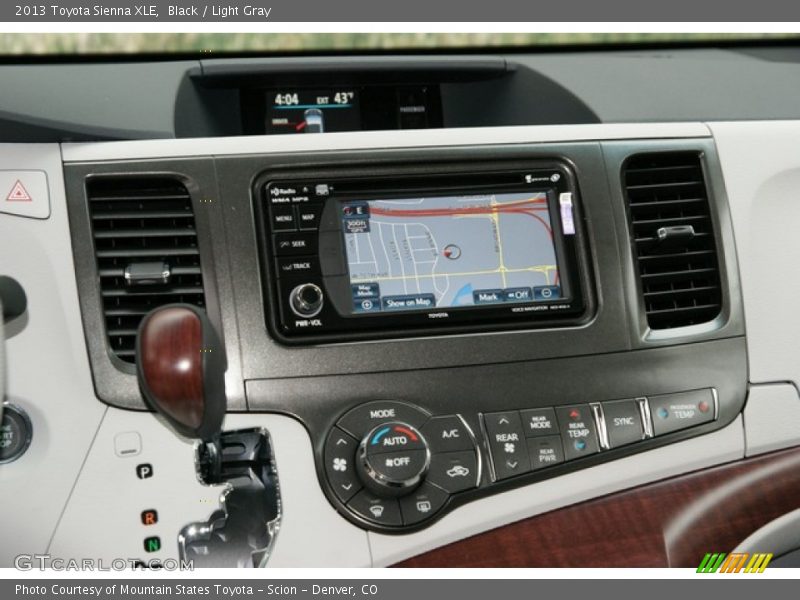 Black / Light Gray 2013 Toyota Sienna XLE