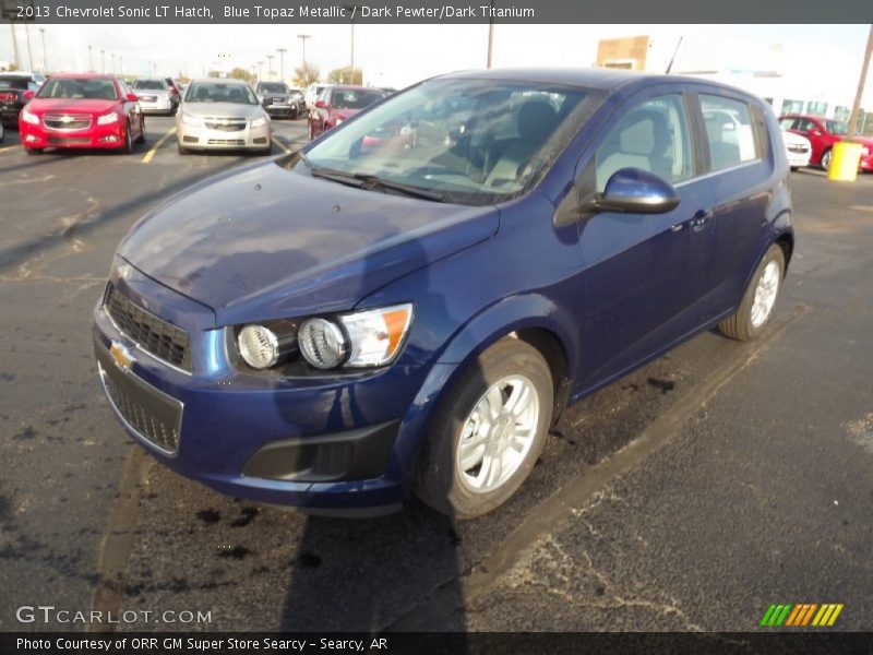 Blue Topaz Metallic / Dark Pewter/Dark Titanium 2013 Chevrolet Sonic LT Hatch