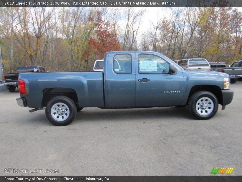 Blue Granite Metallic / Dark Titanium 2013 Chevrolet Silverado 1500 Work Truck Extended Cab