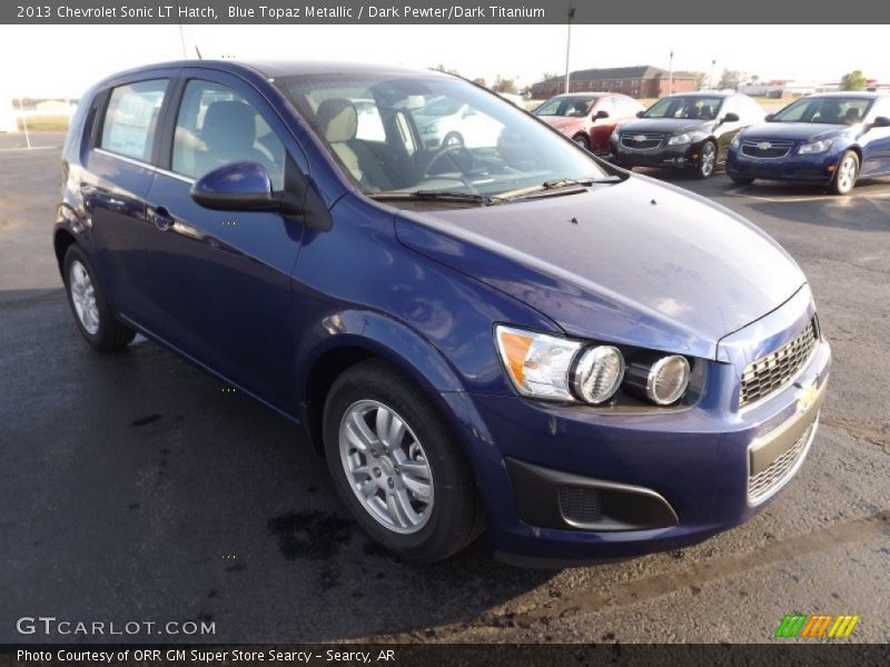 Blue Topaz Metallic / Dark Pewter/Dark Titanium 2013 Chevrolet Sonic LT Hatch