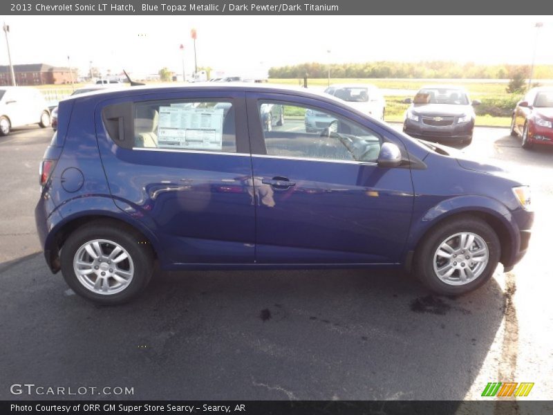 Blue Topaz Metallic / Dark Pewter/Dark Titanium 2013 Chevrolet Sonic LT Hatch