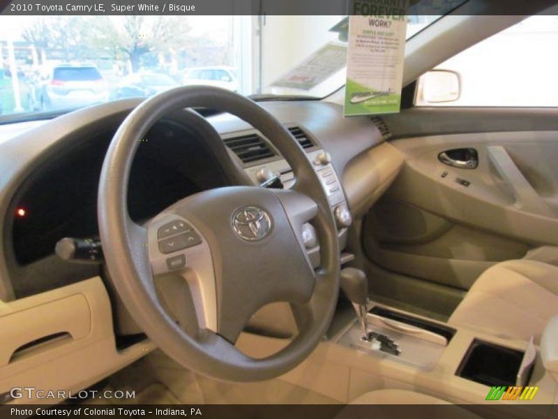Super White / Bisque 2010 Toyota Camry LE
