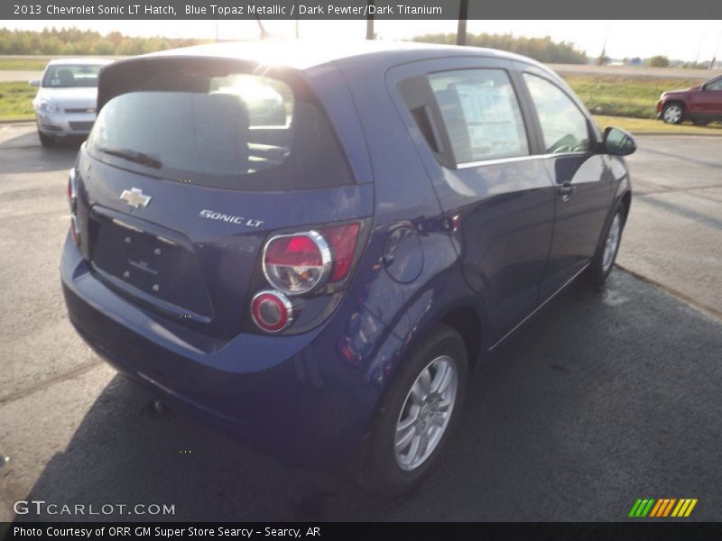 Blue Topaz Metallic / Dark Pewter/Dark Titanium 2013 Chevrolet Sonic LT Hatch