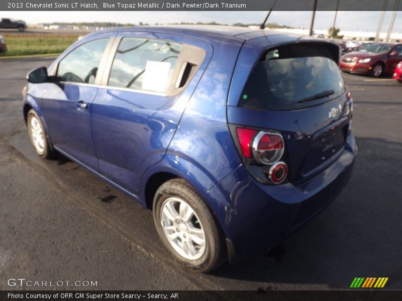 Blue Topaz Metallic / Dark Pewter/Dark Titanium 2013 Chevrolet Sonic LT Hatch