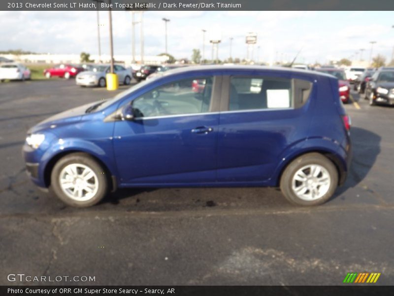 Blue Topaz Metallic / Dark Pewter/Dark Titanium 2013 Chevrolet Sonic LT Hatch
