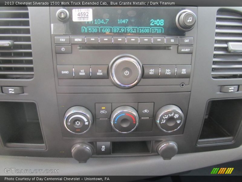 Blue Granite Metallic / Dark Titanium 2013 Chevrolet Silverado 1500 Work Truck Extended Cab