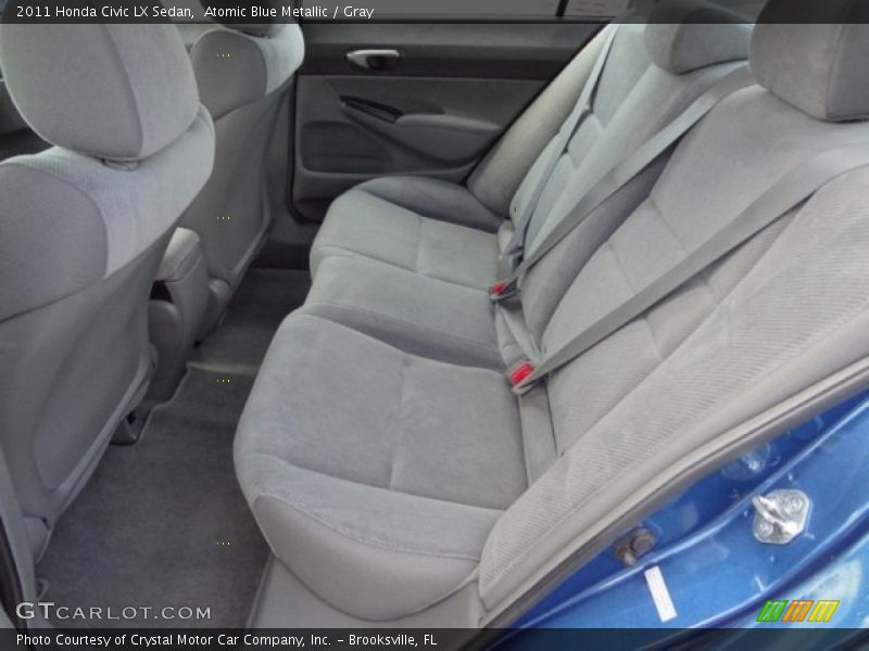 Atomic Blue Metallic / Gray 2011 Honda Civic LX Sedan