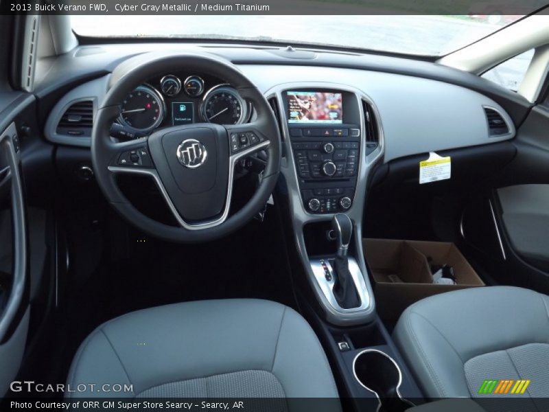 Cyber Gray Metallic / Medium Titanium 2013 Buick Verano FWD