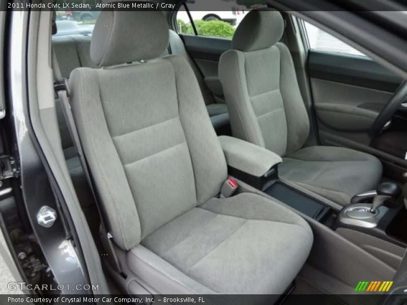 Atomic Blue Metallic / Gray 2011 Honda Civic LX Sedan