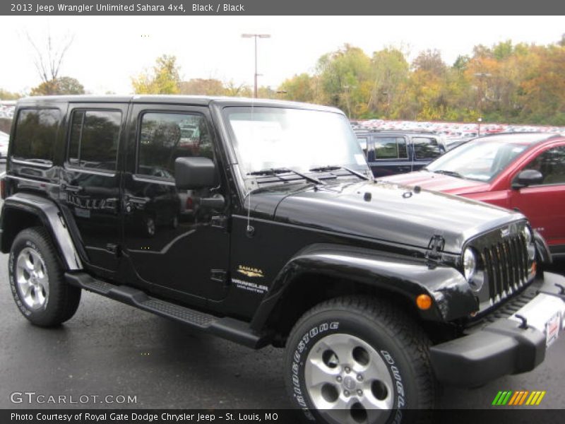 Black / Black 2013 Jeep Wrangler Unlimited Sahara 4x4