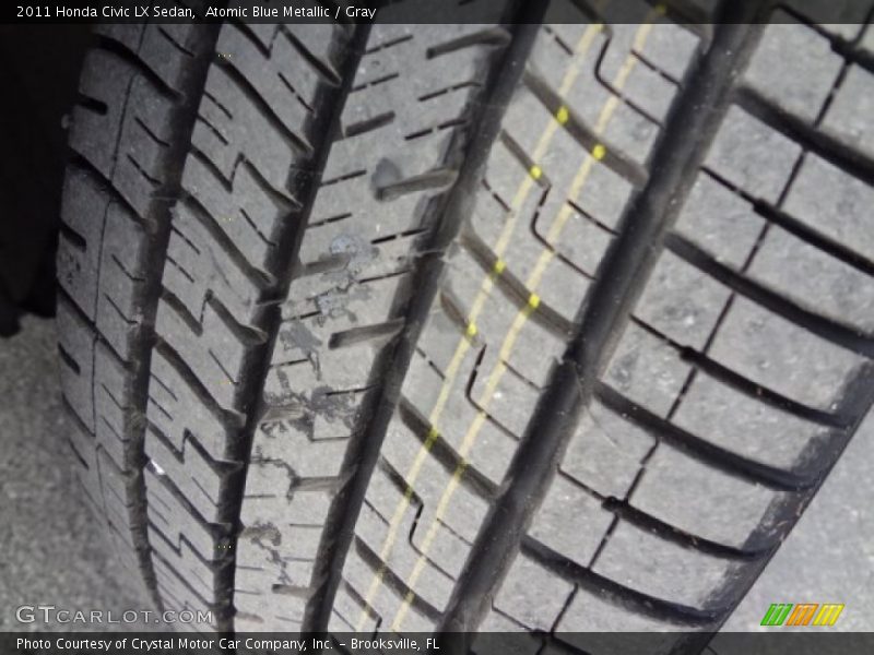 Atomic Blue Metallic / Gray 2011 Honda Civic LX Sedan