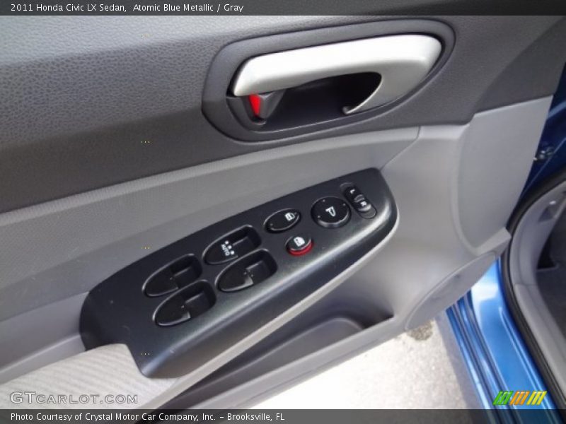 Atomic Blue Metallic / Gray 2011 Honda Civic LX Sedan