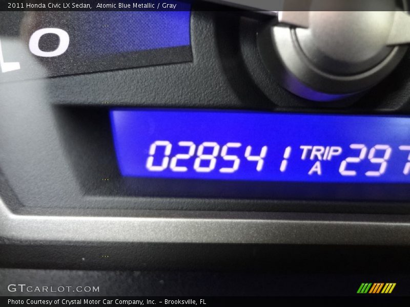 Atomic Blue Metallic / Gray 2011 Honda Civic LX Sedan