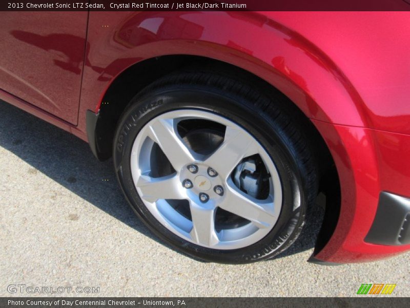 Crystal Red Tintcoat / Jet Black/Dark Titanium 2013 Chevrolet Sonic LTZ Sedan