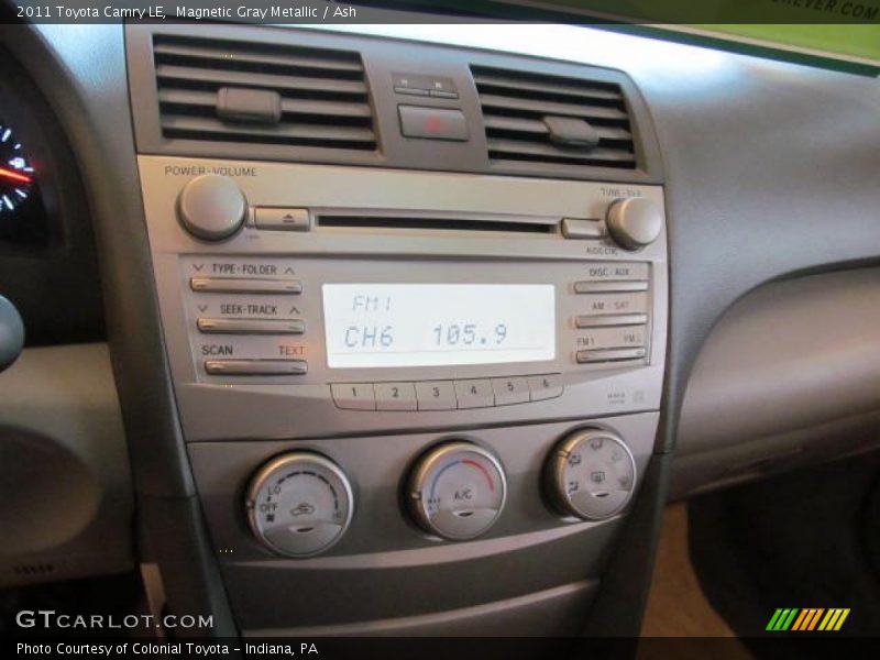 Magnetic Gray Metallic / Ash 2011 Toyota Camry LE