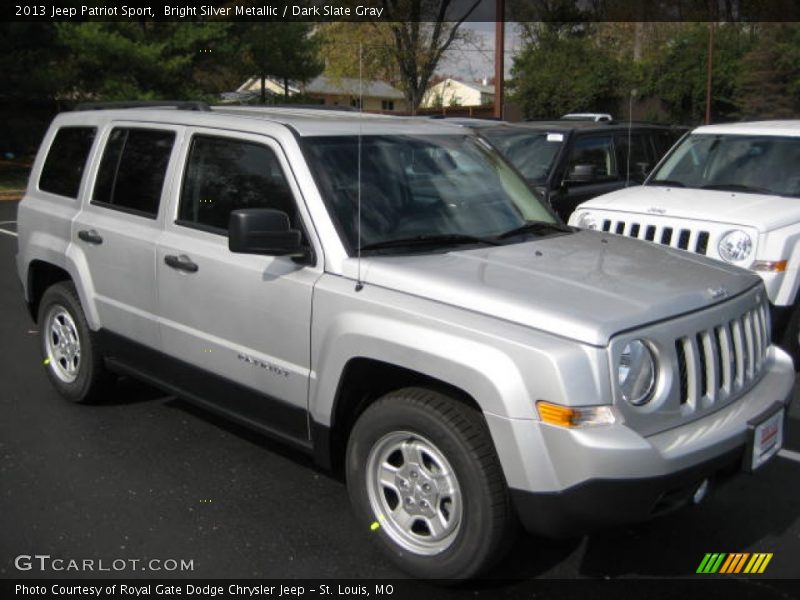 Bright Silver Metallic / Dark Slate Gray 2013 Jeep Patriot Sport
