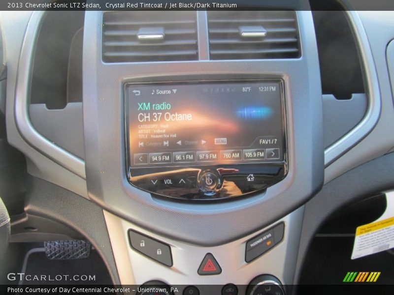 Crystal Red Tintcoat / Jet Black/Dark Titanium 2013 Chevrolet Sonic LTZ Sedan