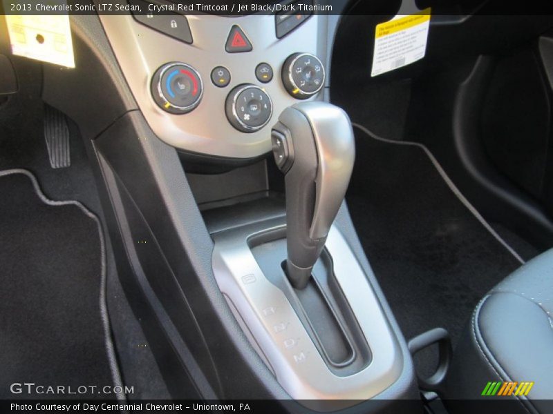 Crystal Red Tintcoat / Jet Black/Dark Titanium 2013 Chevrolet Sonic LTZ Sedan