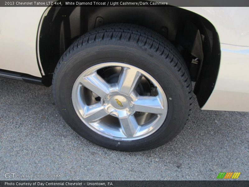 White Diamond Tricoat / Light Cashmere/Dark Cashmere 2013 Chevrolet Tahoe LTZ 4x4
