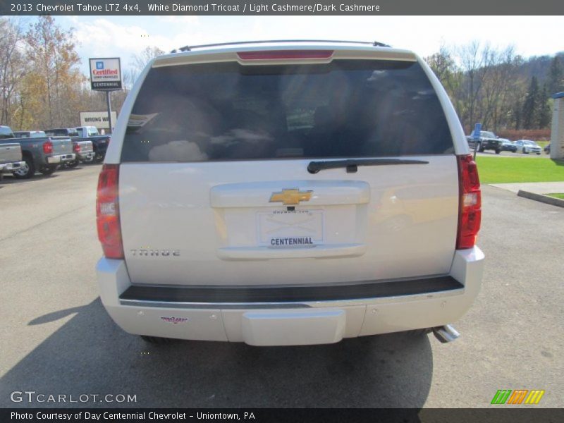 White Diamond Tricoat / Light Cashmere/Dark Cashmere 2013 Chevrolet Tahoe LTZ 4x4