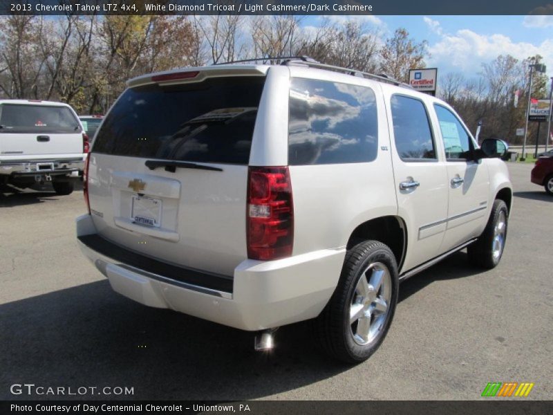 White Diamond Tricoat / Light Cashmere/Dark Cashmere 2013 Chevrolet Tahoe LTZ 4x4
