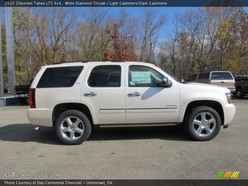 White Diamond Tricoat / Light Cashmere/Dark Cashmere 2013 Chevrolet Tahoe LTZ 4x4