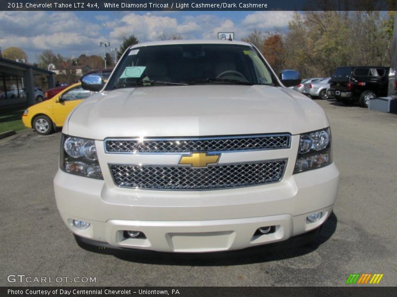 White Diamond Tricoat / Light Cashmere/Dark Cashmere 2013 Chevrolet Tahoe LTZ 4x4