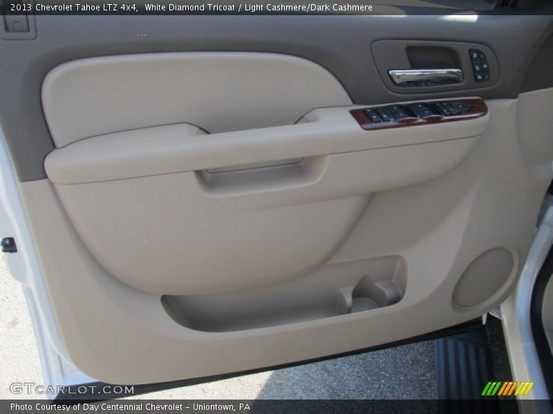 White Diamond Tricoat / Light Cashmere/Dark Cashmere 2013 Chevrolet Tahoe LTZ 4x4