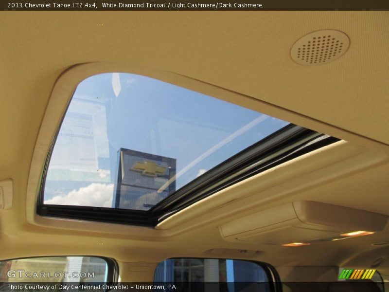 White Diamond Tricoat / Light Cashmere/Dark Cashmere 2013 Chevrolet Tahoe LTZ 4x4