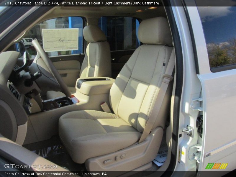 White Diamond Tricoat / Light Cashmere/Dark Cashmere 2013 Chevrolet Tahoe LTZ 4x4