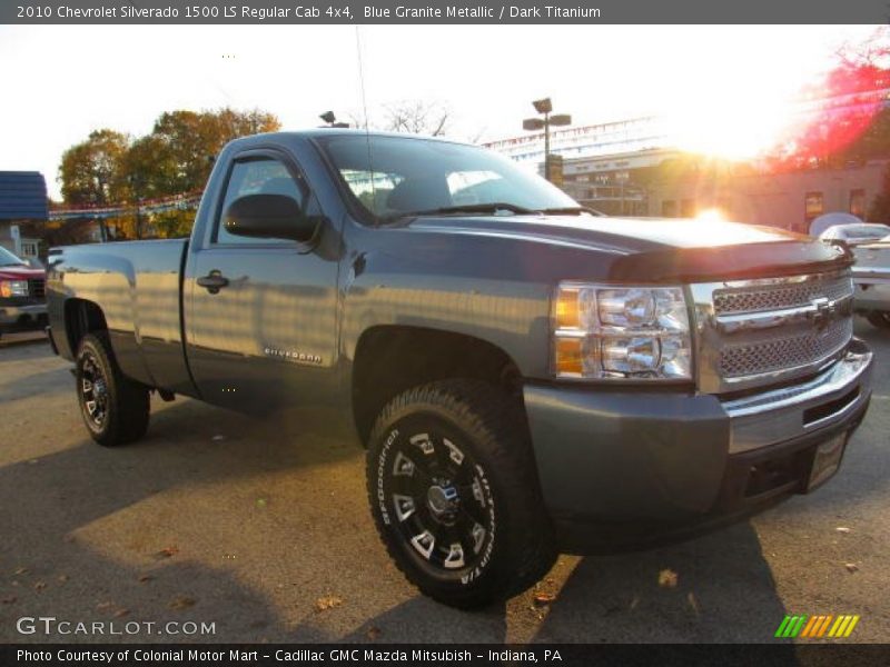 Blue Granite Metallic / Dark Titanium 2010 Chevrolet Silverado 1500 LS Regular Cab 4x4